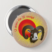 Ram 21 maart tot 20 april ronde button 4,0 cm (Voorkant /achterkant)