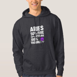 Ram: 50% vuur, 50% houding, 100% problemen hoodie