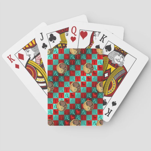 Ram & Aard Hond Pokerkaarten (Achterkant)