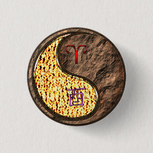 Ram & Aarde Haan Ronde Button 3,2 Cm