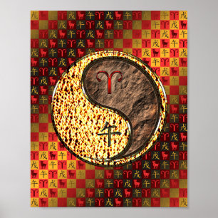 Ram & Aarde Paard Poster