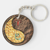 Ram & Aarde Slang Sleutelhanger (Achterkant)