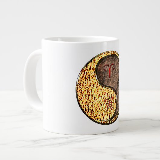 Ram & Aardetijger Grote Koffiekop (Links)