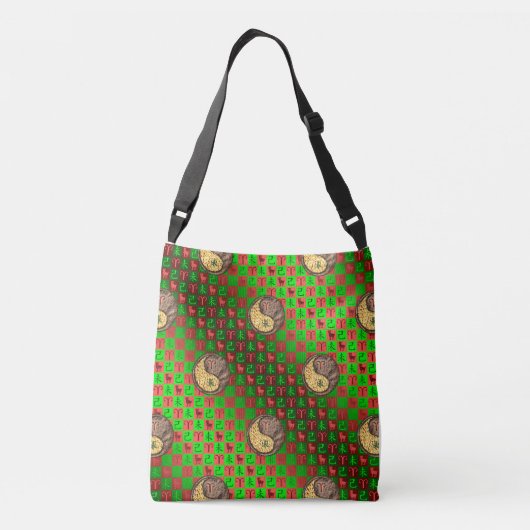 Ram & aardgeit crossbody tas (Achterkant)