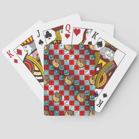 Ram & Aardse Slang Pokerkaarten (Achterkant)