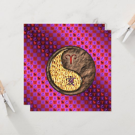 Ram & Aardzwijn Kaart (Voorkant / Achterkant in situ)