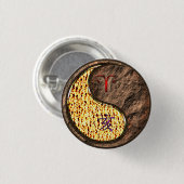 Ram & Aardzwijn Ronde Button 3,2 Cm (Voorkant /achterkant)