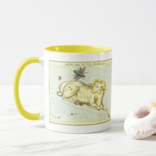 Ram Aries, Antieke Sterrenbeelden, Urania's Spiege Mok (Met donut)