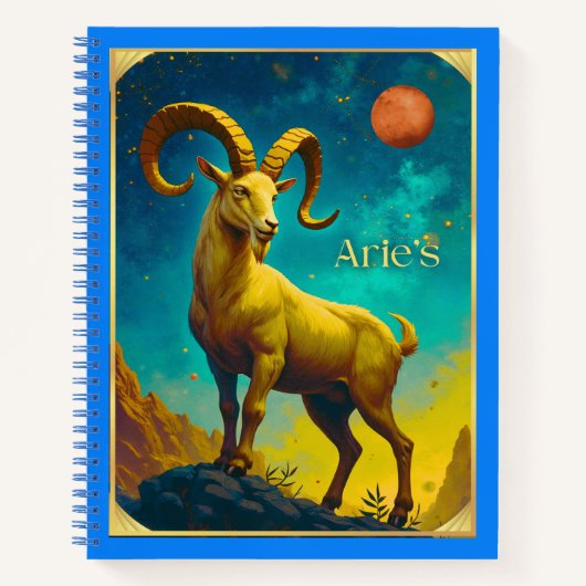 Ram Aries Dierenriemteken Dagboek Notitieboek (Voorkant)