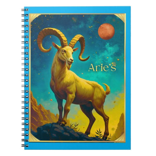 Ram Aries Sterrenbeeld Notitieboek (Voorkant)