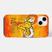 Ram Aries sterrenbeeld vuurteken iPhone Hoesje (Achterkant horizontaal)