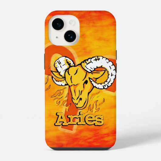 Ram Aries sterrenbeeld vuurteken iPhone Hoesje (Achterkant)