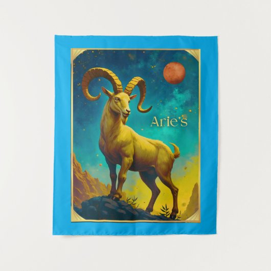 Ram Aries Sterrenbeeld Wandkleed (Voorkant)