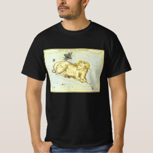 Ram Aries, Vintage Constellatie, Urania's Spiegel T-shirt