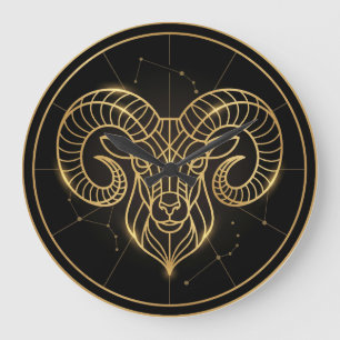 Ram Aries Zodiac Verjaardag Zon teken Grote Klok