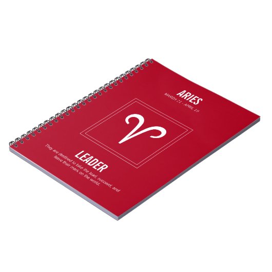 Ram Astrologie teken Notitieboek (Linkerzijde)
