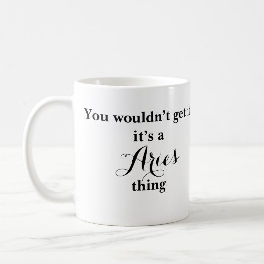 Ram Astrologie Zodiac Funny Mug Koffiemok (Links)