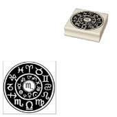 "Ram Astrologisch Hemels Ontwerp stempel" "textu Rubberstempel (Gestempeld)