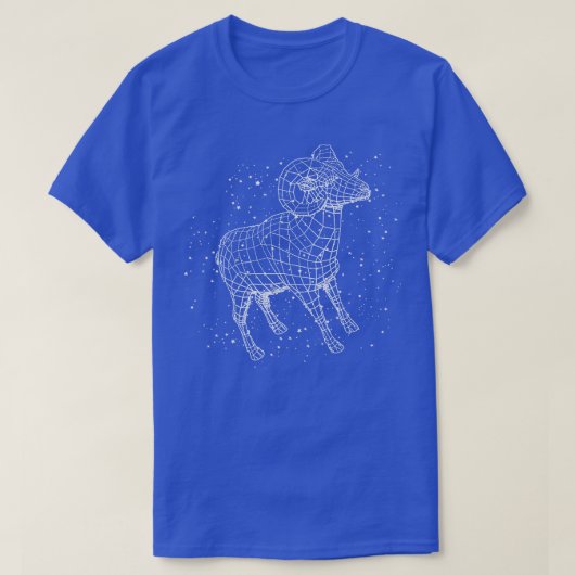Ram Astrologisch teken Horoscoop T-shirt (Design voorkant)