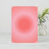 Ram Aura Gradient Zodiac, rood roze gradiënt Feestdagenkaart (Staand voorkant)