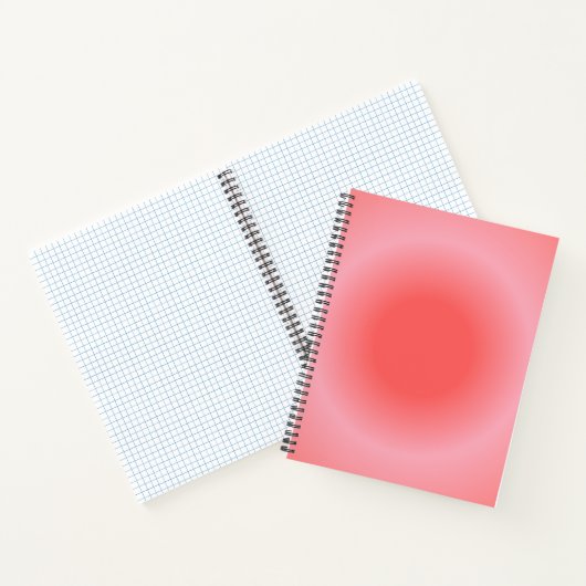 Ram Aura Gradient Zodiac, rood roze gradiënt Notitieboek (Binnen)