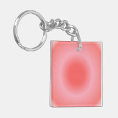 Ram Aura Gradient Zodiac, rood roze gradiënt Sleutelhanger (Voorkant Links)