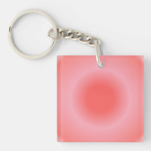 Ram Aura Gradient Zodiac, rood roze gradiënt Sleutelhanger