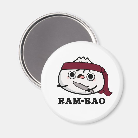 Ram-bao Funny Soldier Dimsun Pun Magneet (Voorkant / Achterkant)