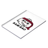Ram-bao Grappige Soldaat Dimsun Grappenmaker Notitieboek (Linkerzijde)