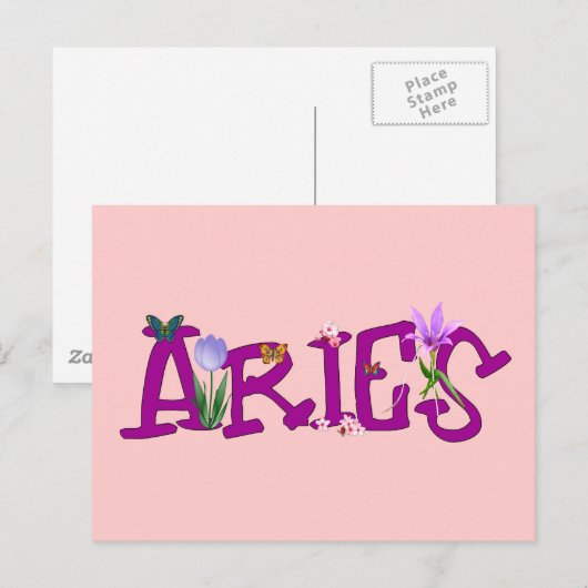 Ram Bloemen Briefkaart (Voorkant / Achterkant)