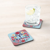 Ram Bloemen Edelstenen Kunststof Onderzetter Set (Rechterzijde)