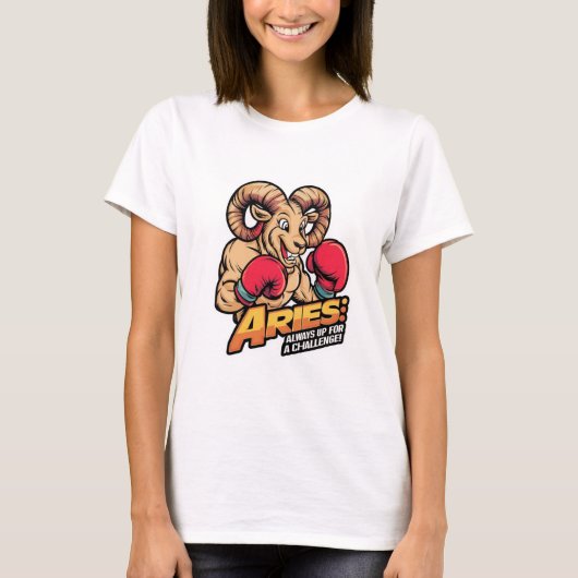 Ram Boxing Ram - Altijd op voor een uitdaging! T-shirt (Voorkant)