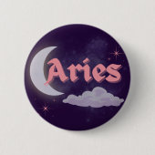 Ram Celestiale Esthetische Maan Wolken Sterren Ont Ronde Button 5,7 Cm (Voorkant)