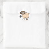 Ram Chinese Zodiac Ronde Sticker (Tas)
