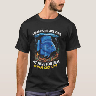 Ram Cichlide Visliefhebber Zoetwater Aquarium Vis T-shirt