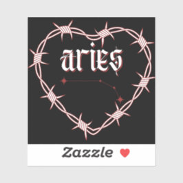 Ram Constellation Gothic Barbed Wire Design Sticker