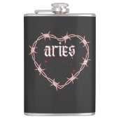 Ram Constellation Gothic Dark Celestial Edgy Heupfles (Voorkant)