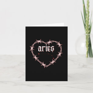 Ram Constellation Gothic Edgy Hemelse Verjaardag Kaart