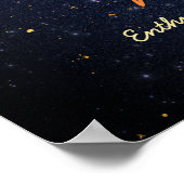 Ram Constellation Zodiac Waterverf Sterren Galaxy Poster (Hoek)
