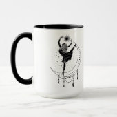 Ram Dancing Meisje 15oz Zwart Rand Mok (Links)