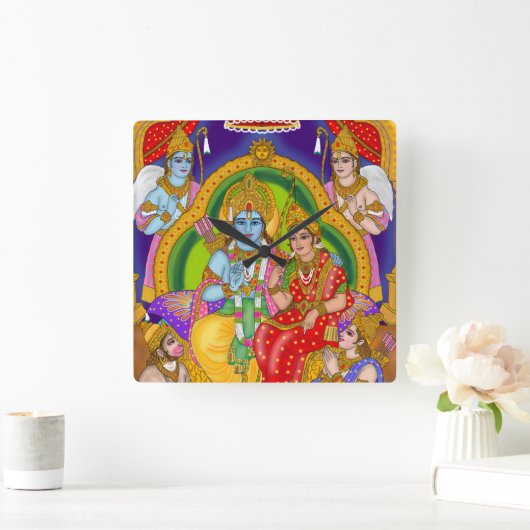 Ram Darbar Clock Vierkante Klok (Huis)