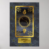 Ram Dark Zodiac Astrology: Black Gold Naam Poster (Voorkant)