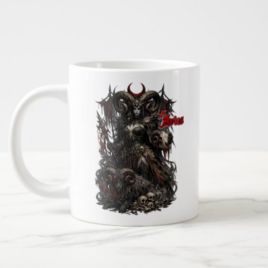 Ram — De Gehoornde Voorbode Grote Koffiekop (Links)