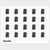 Ram — De Gehoornde Voorbode Vierkante Sticker (Vel)