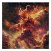 Ram (de krijger) sterrenbeeld Godheid Poster (Voorkant)