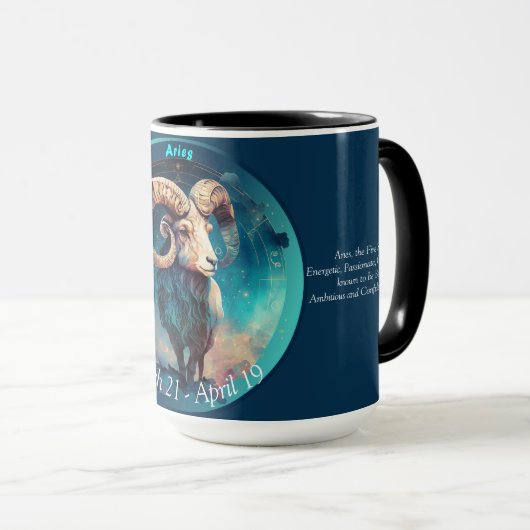 Ram de Ram "21 maart - 19 april" Mok (Voorkant rechts)