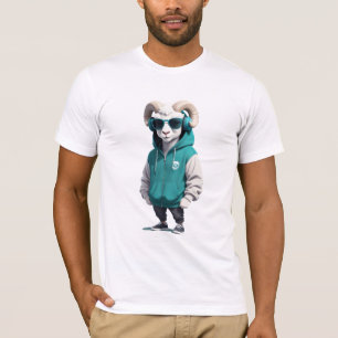 Ram Dearing Hoodie Grappig Cool Dier karakter T-shirt