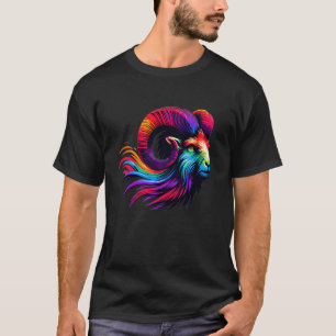 Ram Dierenriem Symbool Regenboog Sterrenteken Astr T-shirt