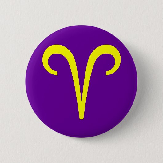 RAM, Dierenriem teken Ronde Button 5,7 Cm (Voorkant)