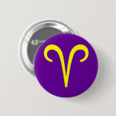 RAM, Dierenriem teken Ronde Button 5,7 Cm (Voorkant /achterkant)